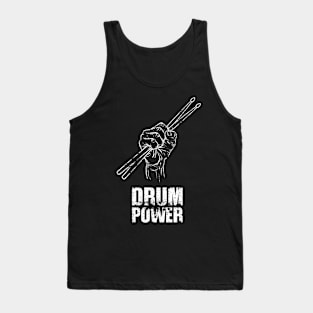 Drum Power-Music-Rock-Blues-Jazz-Metal Tank Top